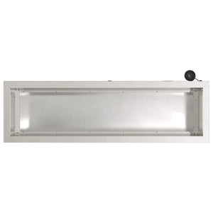 Ζαρντινιέρα κήπου με LED 2 τμχ. Ασημί 30 × 100 × 30 εκ. - Pakobazaar
