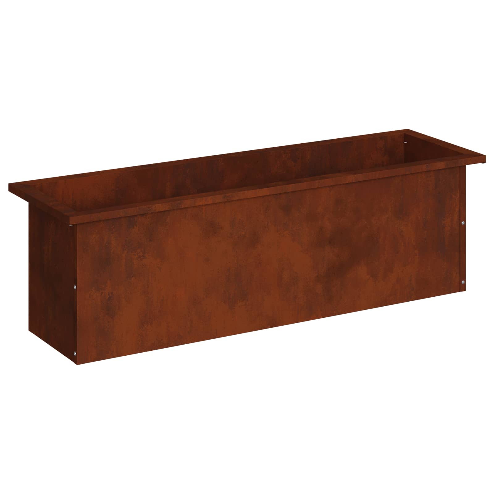 Ζαρντινιέρα κήπου με LED Σκ rusty 30 × 100 × 30 εκ - Pakobazaar