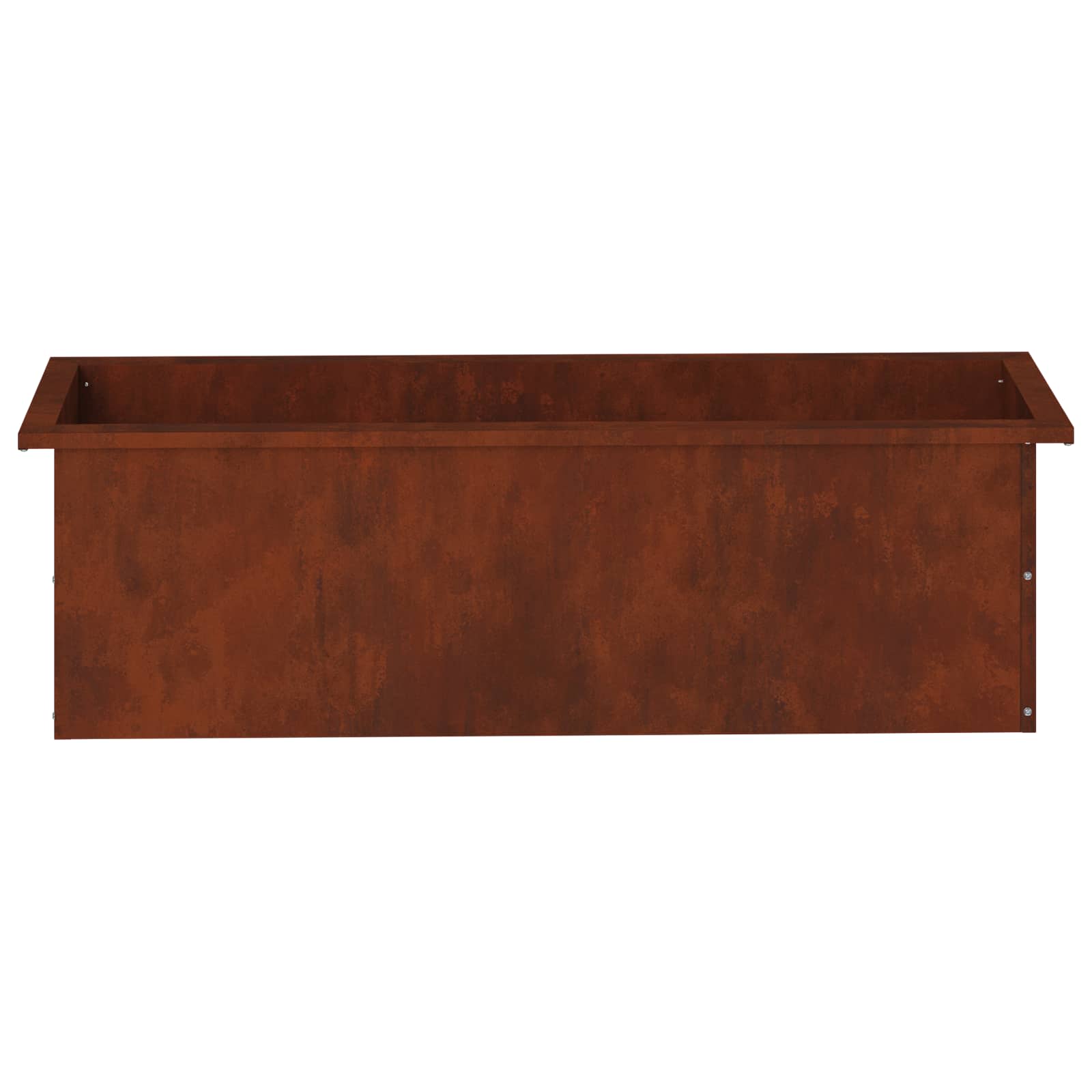 Ζαρντινιέρα κήπου με LED Σκ rusty 30 × 100 × 30 εκ - Pakobazaar