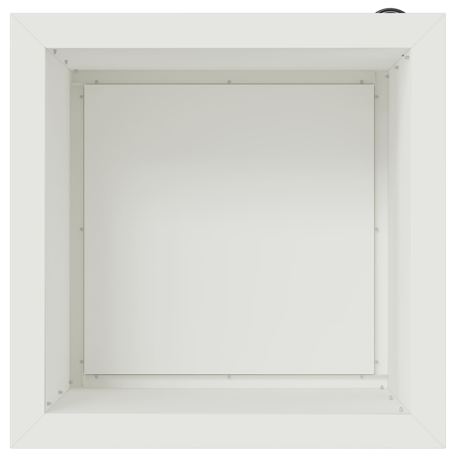 Ζαρντινιέρα κήπου με LED 2 τμχ. Λευκό 40 x 40 x 40 cm Ατσάλι - Pakobazaar