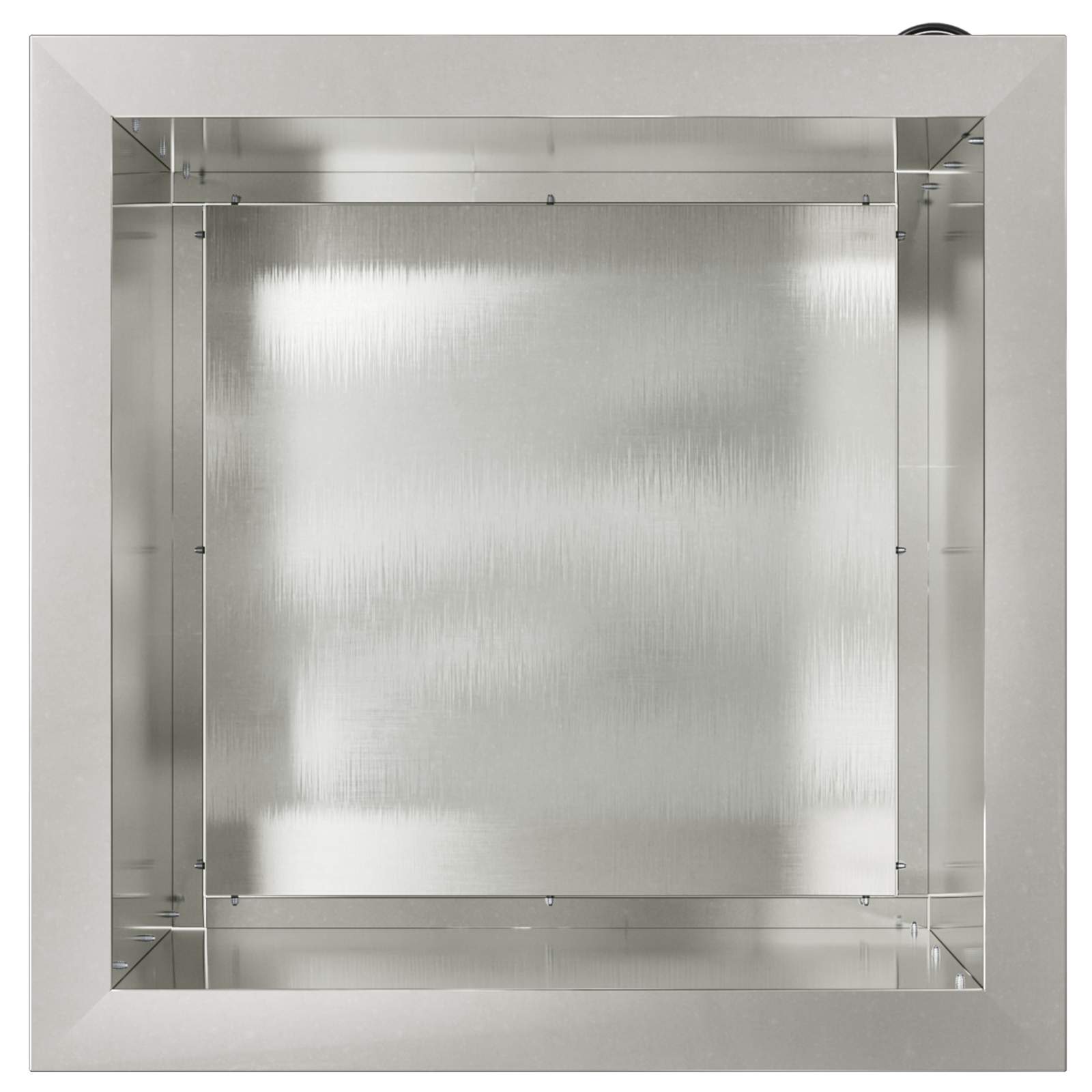 Ζαρντινιέρα κήπου με LED Ασημί 40 x 40 x 40 cm - Pakobazaar