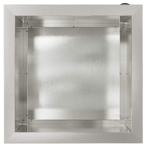 Ζαρντινιέρα κήπου με LED Ασημί 40 x 40 x 40 cm - Pakobazaar