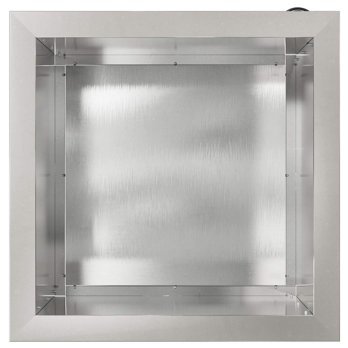 Ζαρντινιέρα κήπου με LED 2 τμχ. Ασημί 40 x 40 x 40 cm - Pakobazaar