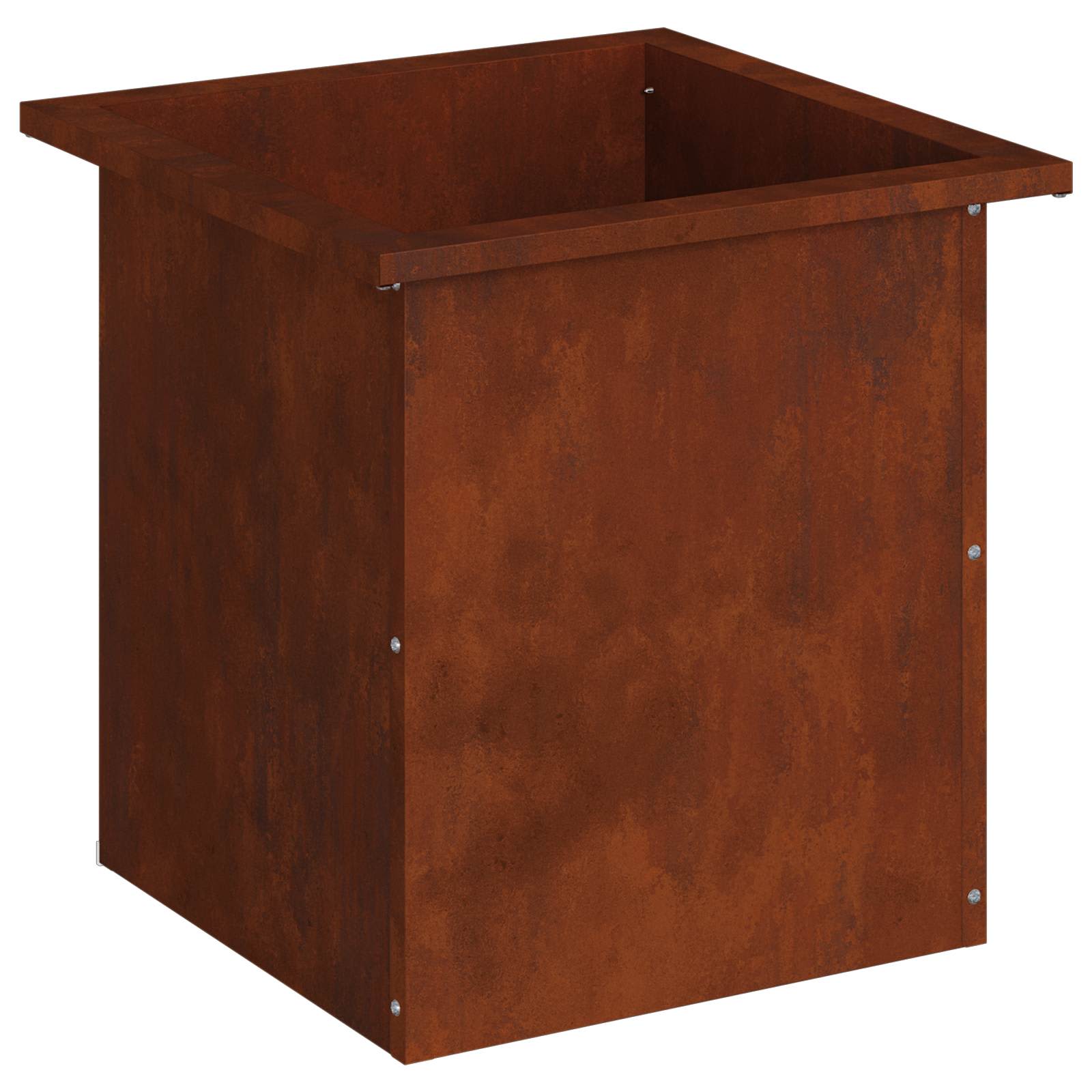 Ζαρντινιέρα κήπου με LED Σκ rusty 40 x 40 x 40 cm - Pakobazaar