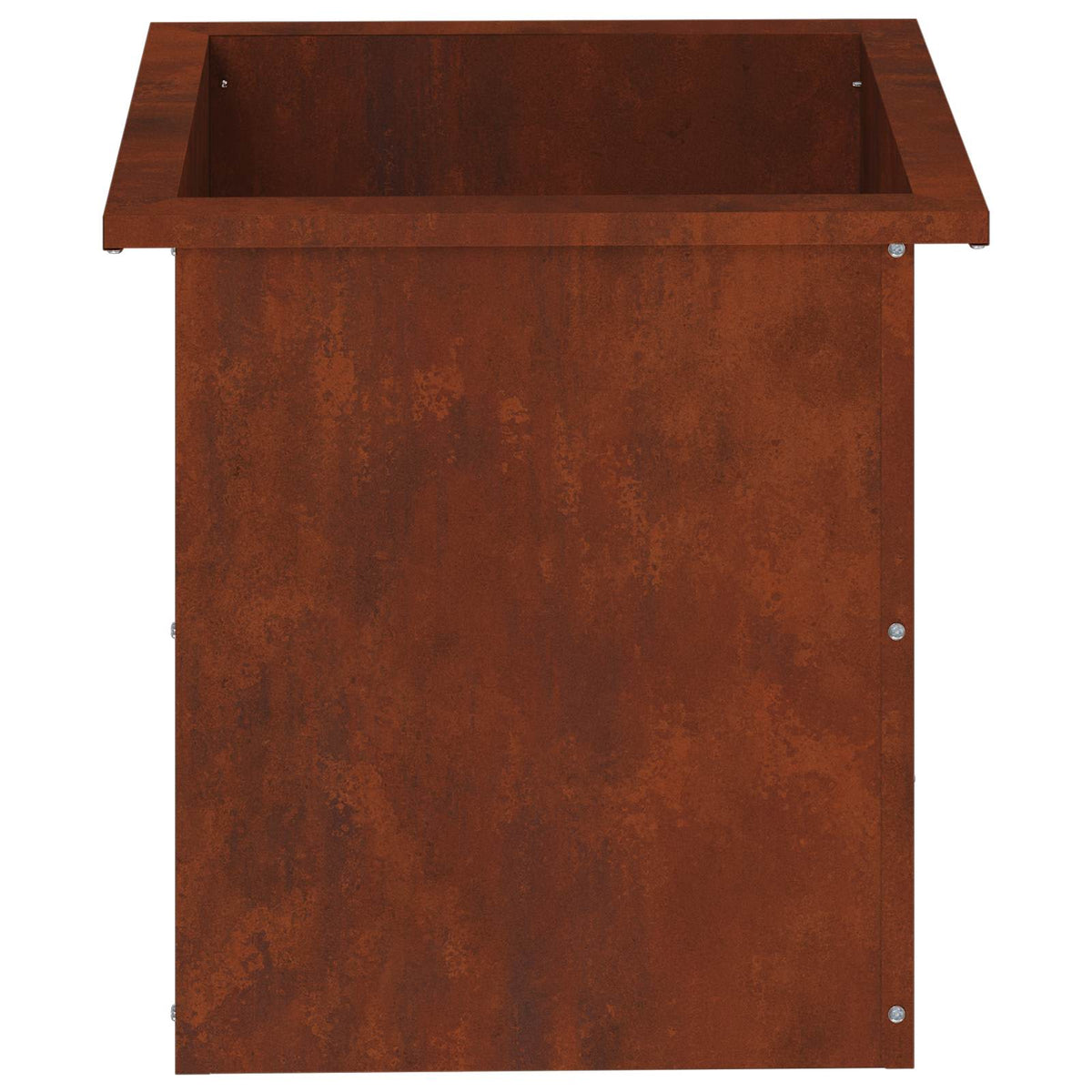 Ζαρντινιέρα κήπου με LED 2 τμχ. Σκ rusty 40 x 40 x 40 cm