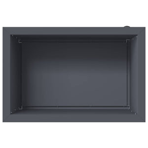 Ζαρντινιέρα κήπου με LED Ανθρακί 40 × 60 × 40 εκ Ατσάλι