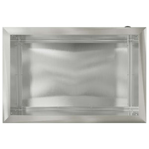 Ζαρντινιέρα κήπου με LED Ασημί 40 × 60 × 40 εκ - Pakobazaar