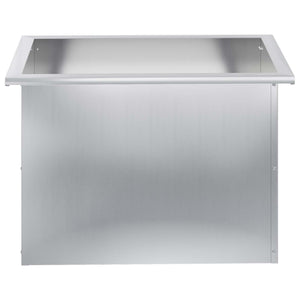 Ζαρντινιέρα κήπου με LED Ασημί 40 × 60 × 40 εκ - Pakobazaar