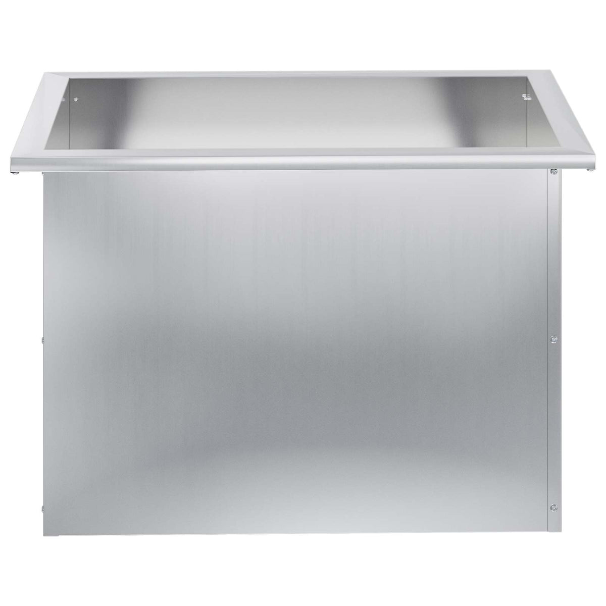 Ζαρντινιέρα κήπου με LED 2 τμχ. Ασημί 40 x 60 x 40 εκ - Pakobazaar