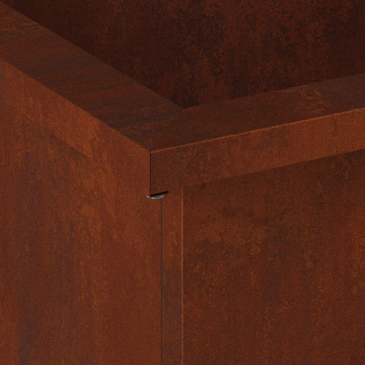 Ζαρντινιέρα κήπου με LED Σκ rusty 40 × 60 × 40 εκ - Pakobazaar