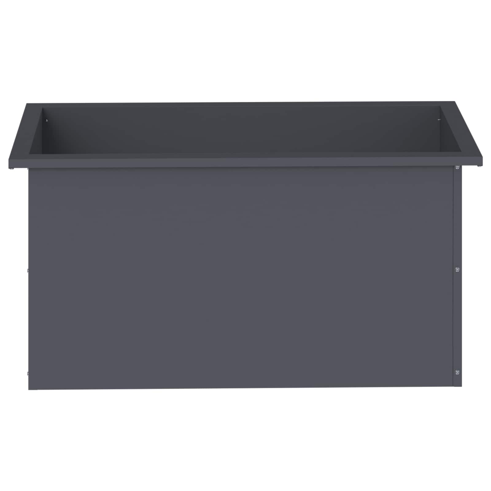 Ζαρντινιέρα κήπου με LED Ανθρακί 40 x 80 x 40 cm Ατσάλι - Pakobazaar