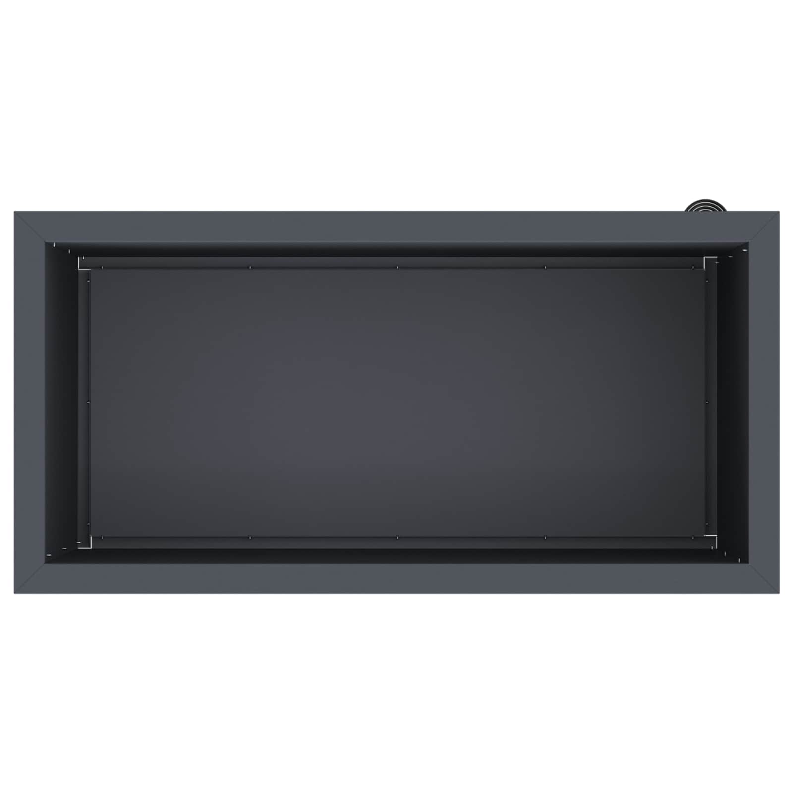 Ζαρντινιέρα κήπου με LED Ανθρακί 40 x 80 x 40 cm Ατσάλι - Pakobazaar