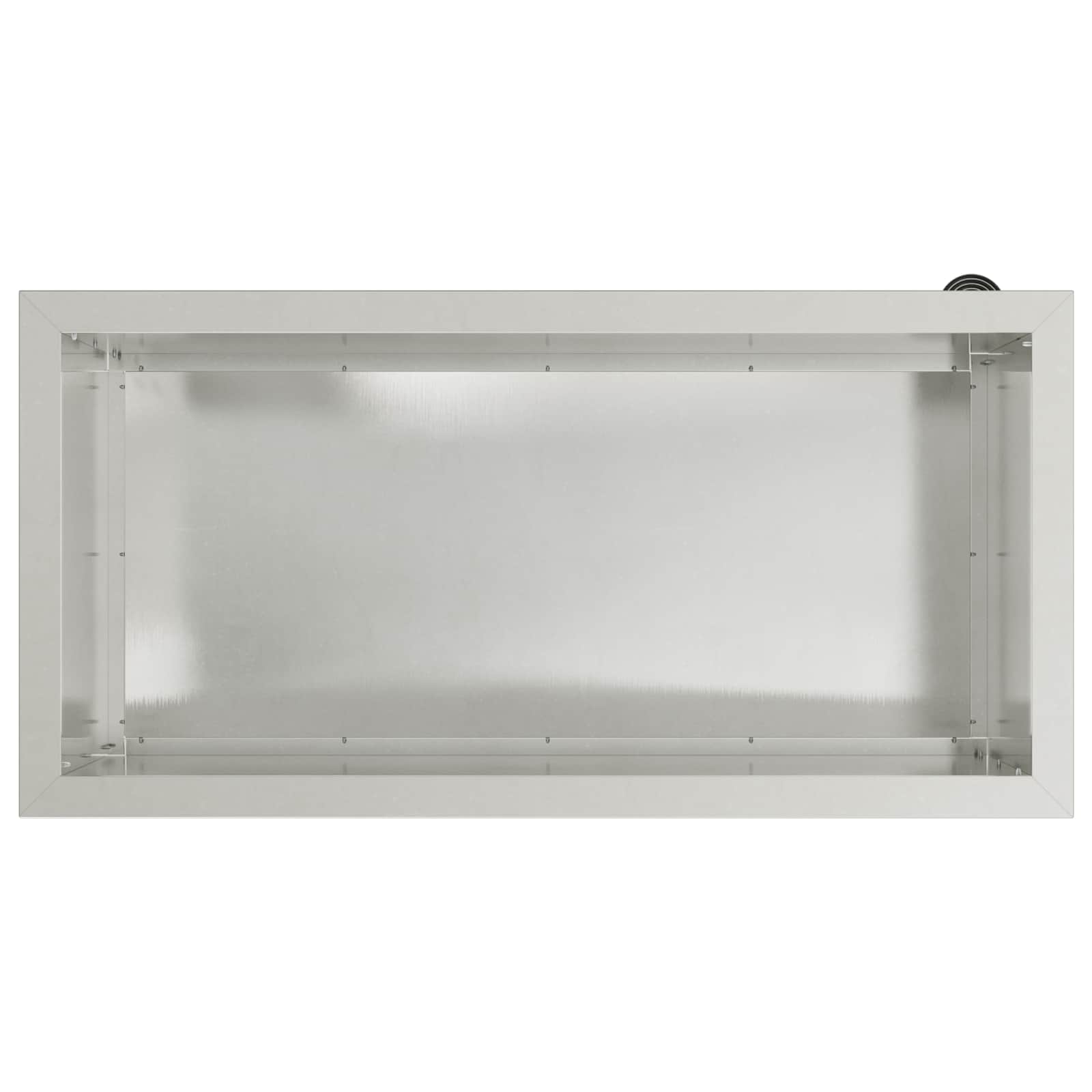 Ζαρντινιέρα κήπου με LED Ασημί 40 x 80 x 40 cm