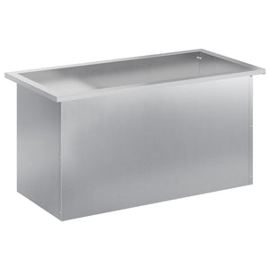 Ζαρντινιέρα κήπου με LED Ασημί 40 x 80 x 40 cm - Pakobazaar