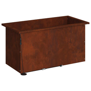 Ζαρντινιέρα κήπου με LED Σκ rusty 40 x 80 x 40 cm