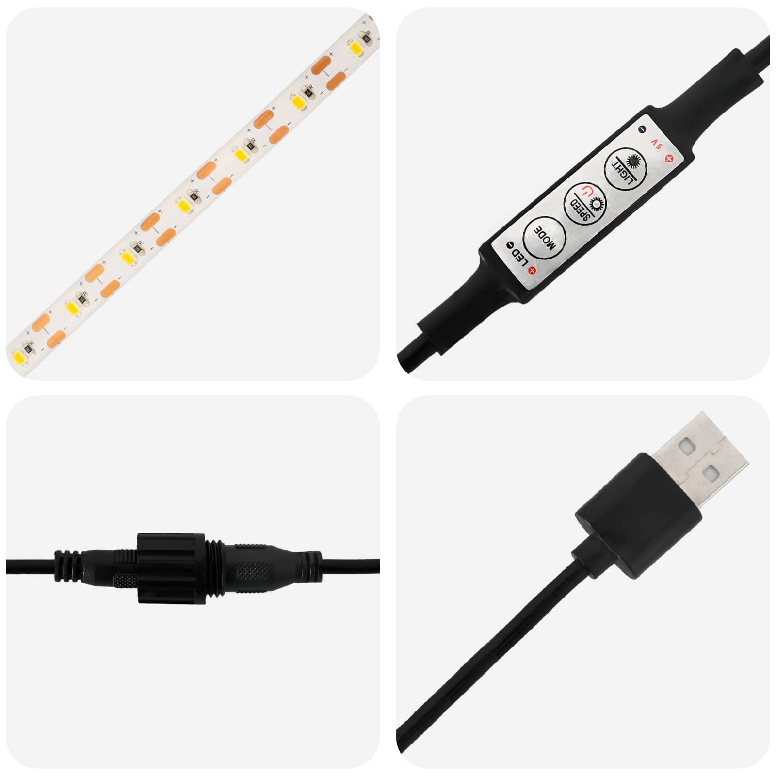 Ζαρντινιέρα κήπου με LED 2 τμχ. Σκ rusty 40 x 80 x 40 cm