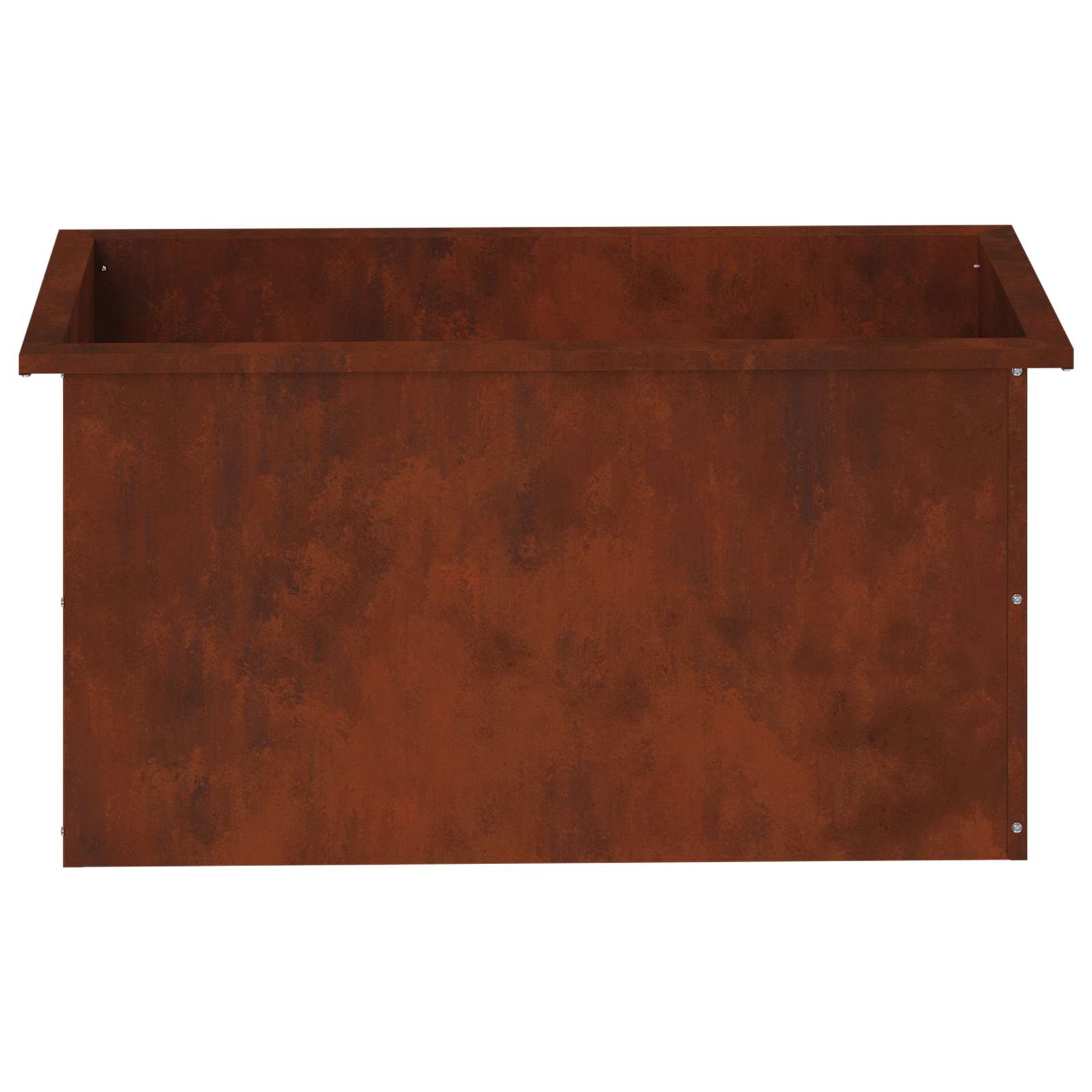 Ζαρντινιέρα κήπου με LED 2 τμχ. Σκ rusty 40 x 80 x 40 cm