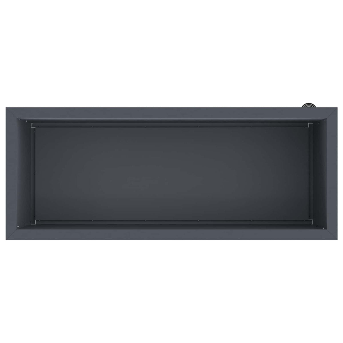 Ζαρντινιέρα κήπου με LED 2 τμχ. Ανθρακί 40 × 100 × 40 εκ Ατσάλι - Pakobazaar