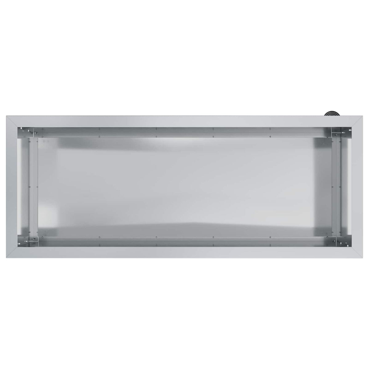 Ζαρντινιέρα κήπου με LED Ασημί 40 x 100 x 40 εκ