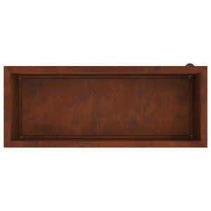 Ζαρντινιέρα κήπου με LED Σκ rusty 40 × 100 × 40 εκ