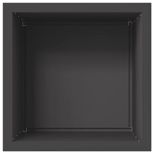 Ζαρντινιέρα κήπου με LED Μαύρο 50 x 50 x 48 εκ Ατσάλι - Pakobazaar