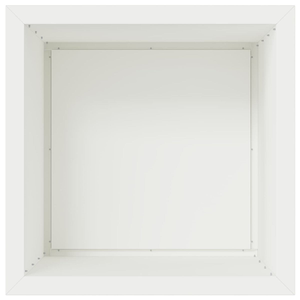 Ζαρντινιέρα κήπου με LED 2 τμχ. Λευκό 50 × 50 × 48 εκ Ατσάλι - Pakobazaar