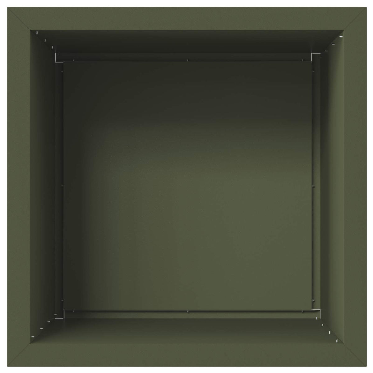 Ζαρντινιέρα κήπου με LED Λαδί 50 × 50 × 48 εκ. Ατσάλι - Pakobazaar