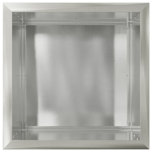 Ζαρντινιέρα κήπου με LED Ασημί 50 x 50 x 48 εκ.