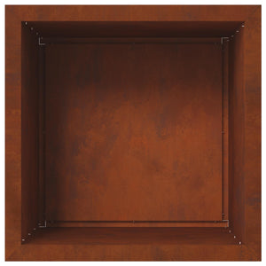 Ζαρντινιέρα κήπου με LED Σκ rusty 50 × 50 × 48 εκ