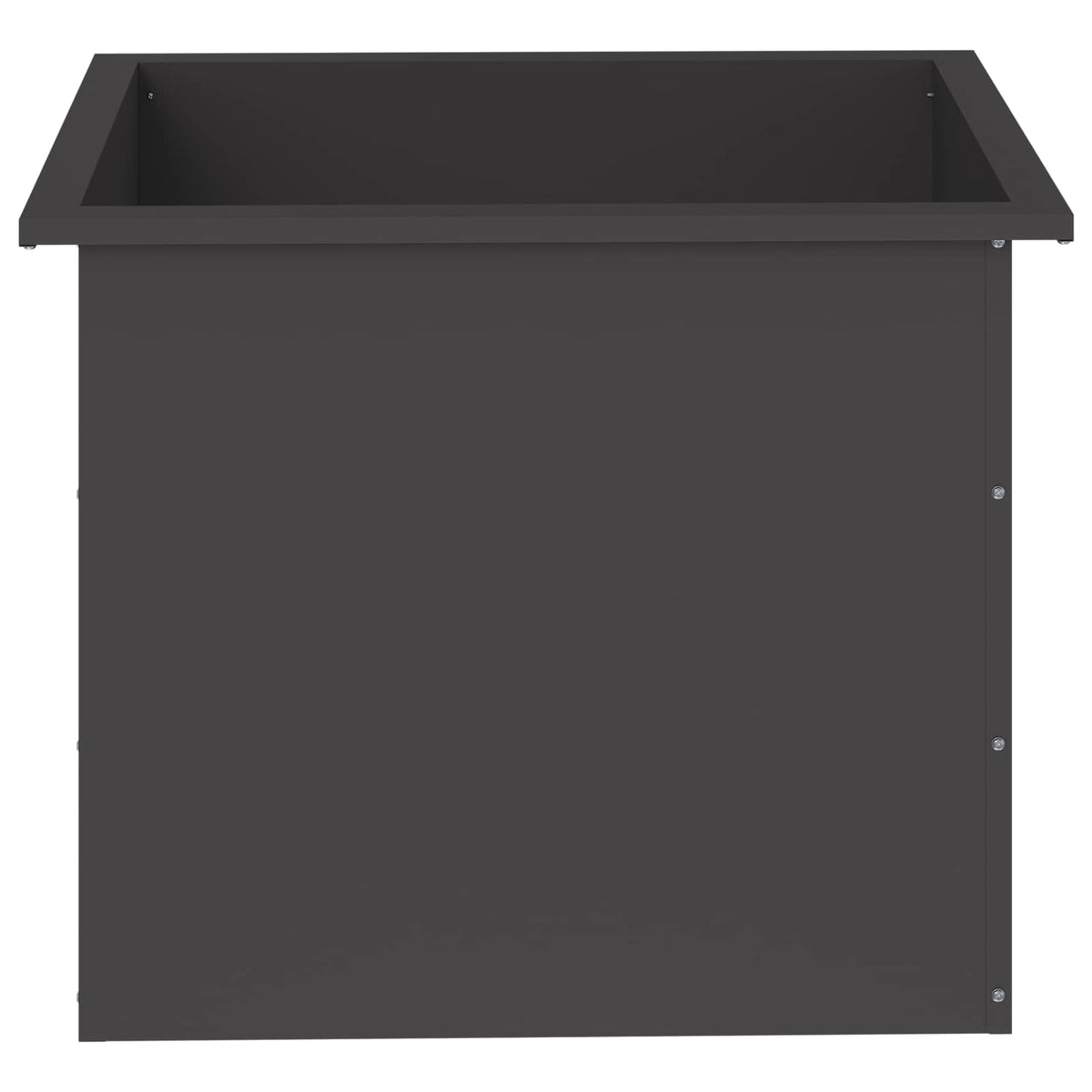 Ζαρντινιέρα κήπου με LED Μαύρο 50 x 60 x 48 εκ Ατσάλι - Pakobazaar