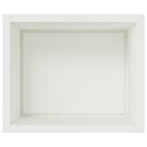 Ζαρντινιέρα κήπου με LED 2 τμχ. Λευκό 50 x 60 x 48 εκ. Ατσάλι - Pakobazaar