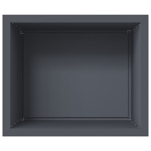 Ζαρντινιέρα κήπου με LED Ανθρακί 50 x 60 x 48 εκ Ατσάλι
