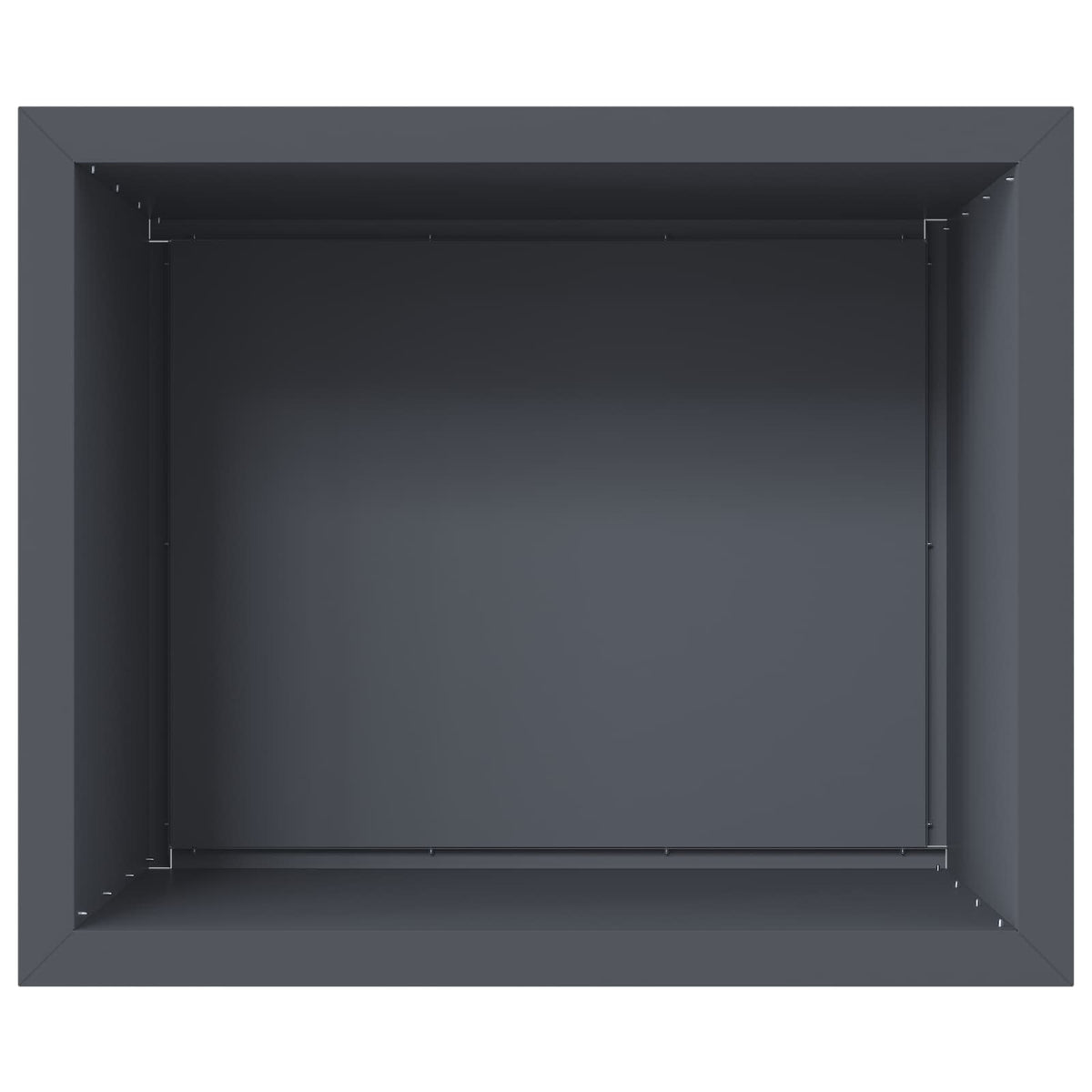 Ζαρντινιέρα κήπου με LED 2 τμχ. Ανθρακί 50 x 60 x 48 εκ Ατσάλι