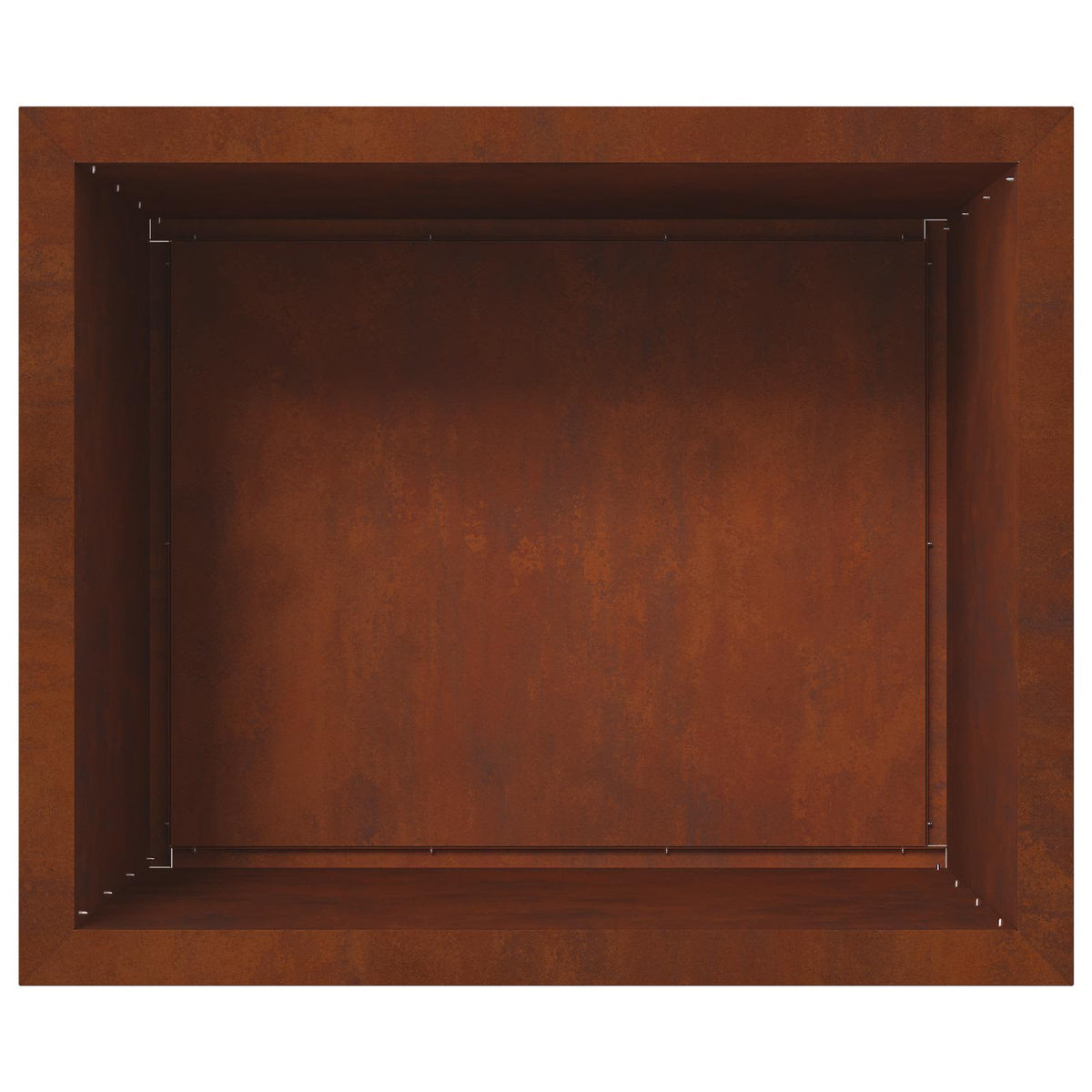 Ζαρντινιέρα κήπου με LED 2 τμχ. Σκ rusty 50 x 60 x 48 εκ