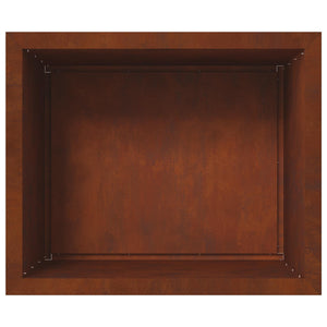 Ζαρντινιέρα κήπου με LED 2 τμχ. Σκ rusty 50 x 60 x 48 εκ