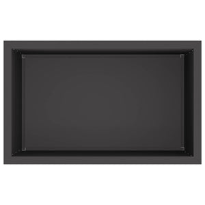 Ζαρντινιέρα κήπου με LED Μαύρο 50 × 80 × 48 εκ Ατσάλι