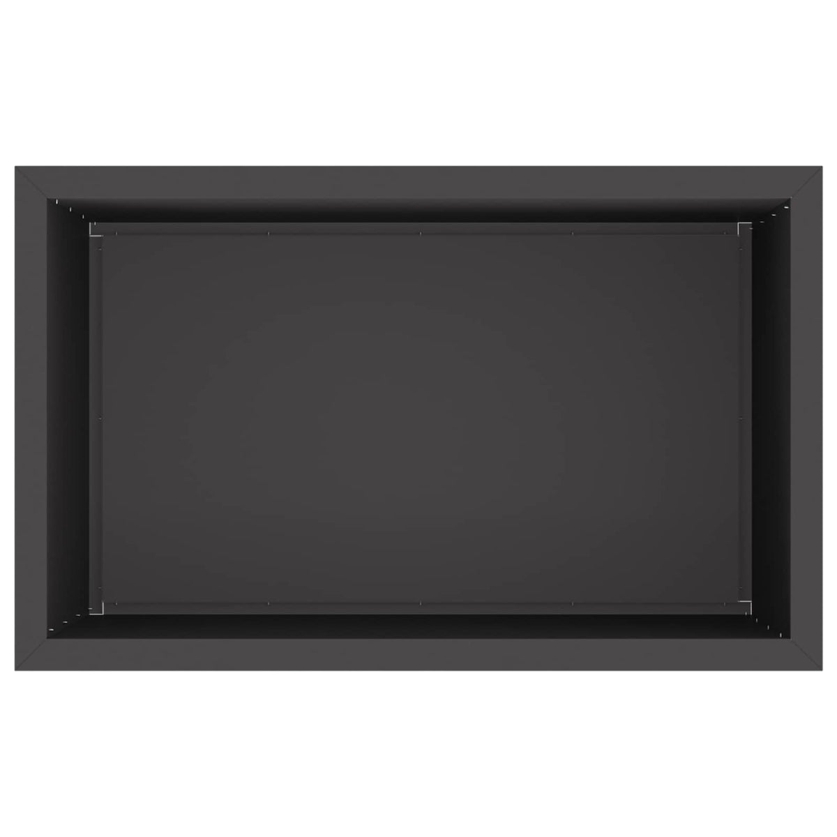 Ζαρντινιέρα κήπου με LED 2 τμχ. Μαύρο 50 × 80 × 48 εκ Ατσάλι - Pakobazaar