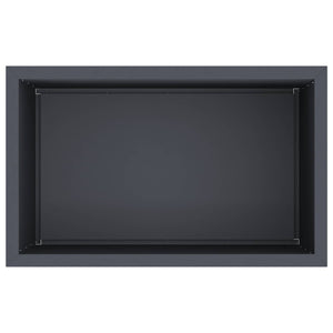 Ζαρντινιέρα κήπου με LED Ανθρακί 50 × 80 × 48 εκ Ατσάλι