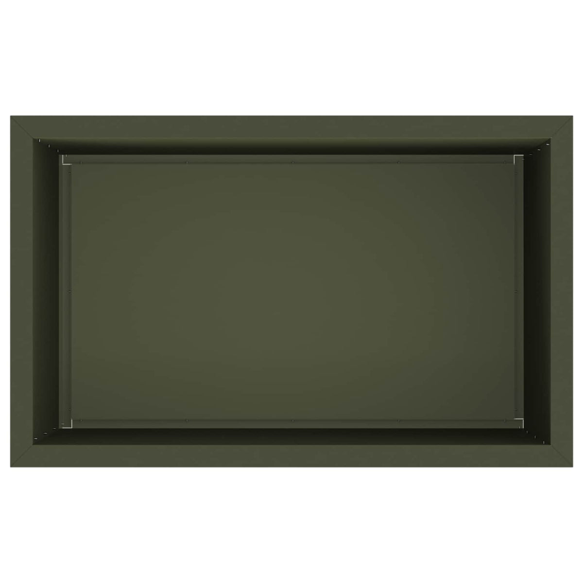 Ζαρντινιέρα κήπου με LED 2 τμχ. Λαδί 50 × 80 × 48 εκ Ατσάλι
