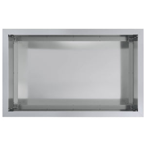 Ζαρντινιέρα κήπου με LED Ασημί 50 × 80 × 48 εκ
