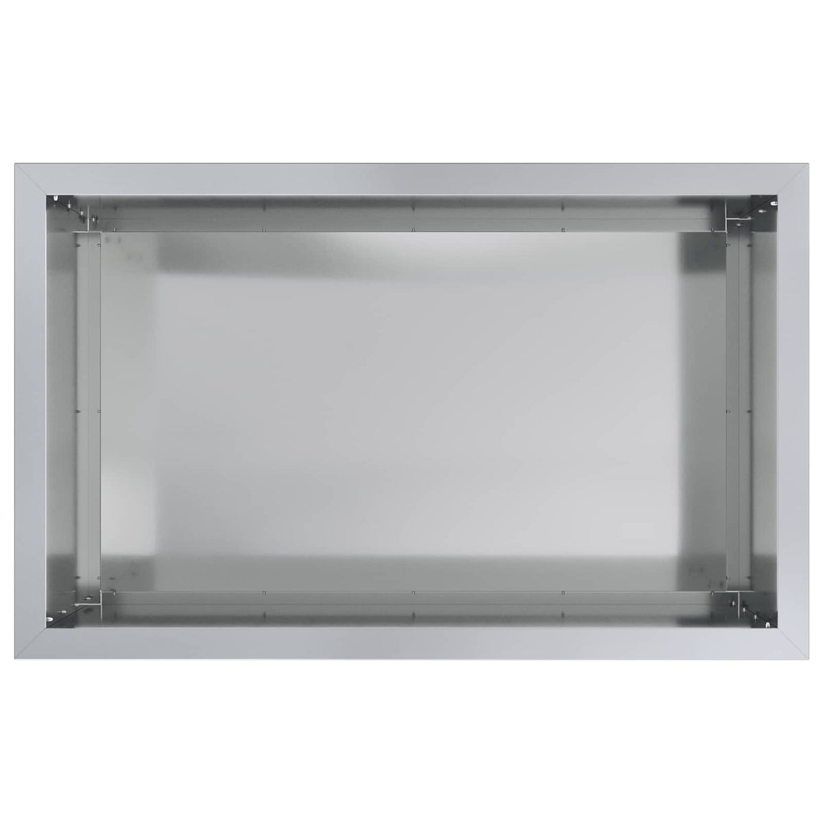 Ζαρντινιέρα κήπου με LED 2 τμχ. Ασημί 50 × 80 × 48 εκ