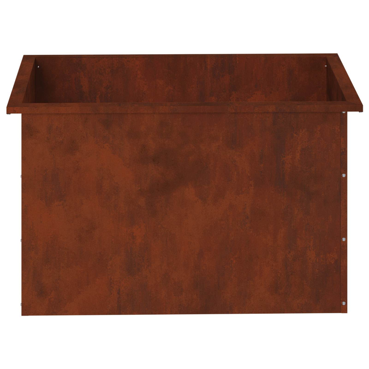 Ζαρντινιέρα κήπου με LED 2 τμχ. Σκ rusty 50 × 80 × 48 εκ