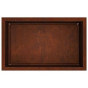 Ζαρντινιέρα κήπου με LED 2 τμχ. Σκ rusty 50 × 80 × 48 εκ