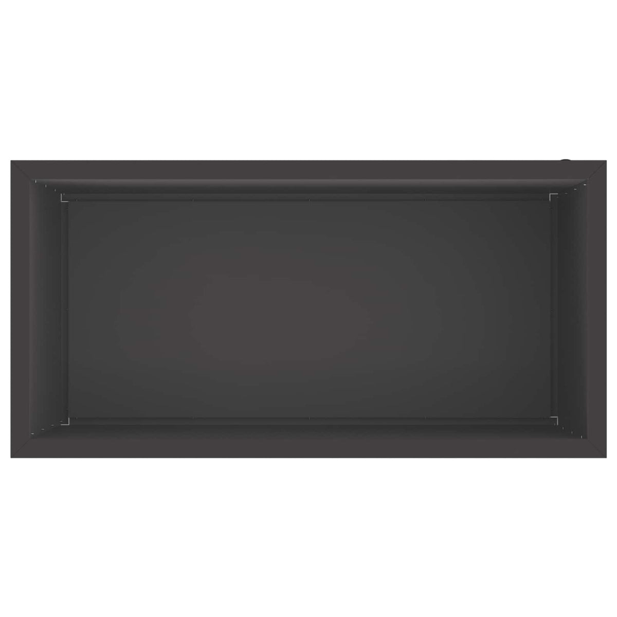 Ζαρντινιέρα κήπου με LED Μαύρο 50 × 100 × 48 εκ Ατσάλι