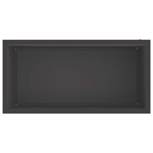 Ζαρντινιέρα κήπου με LED Μαύρο 50 × 100 × 48 εκ Ατσάλι