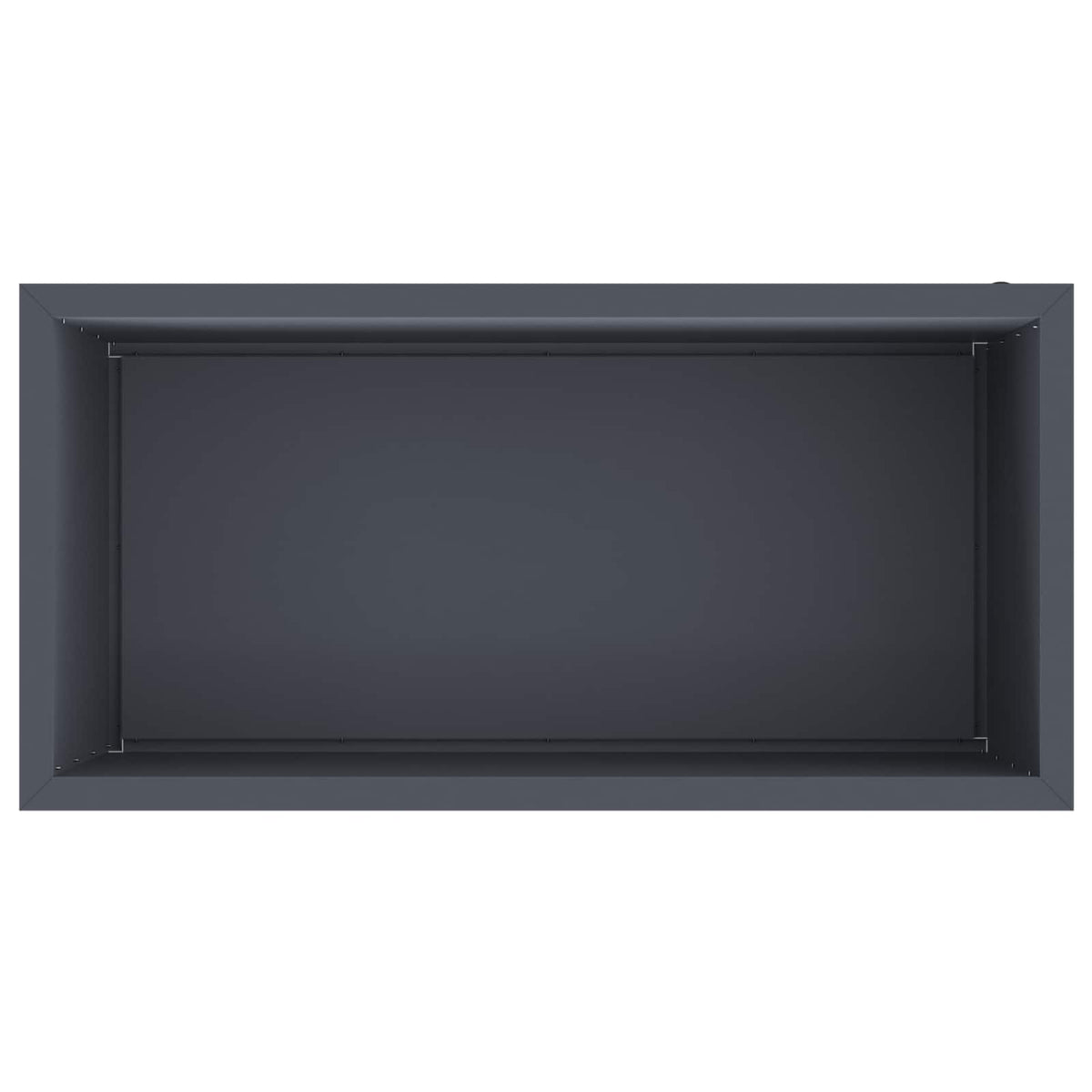 Ζαρντινιέρα κήπου με LED Ανθρακί 50 × 100 × 48 εκ Ατσάλι
