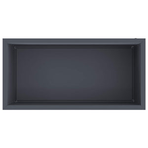 Ζαρντινιέρα κήπου με LED Ανθρακί 50 × 100 × 48 εκ Ατσάλι