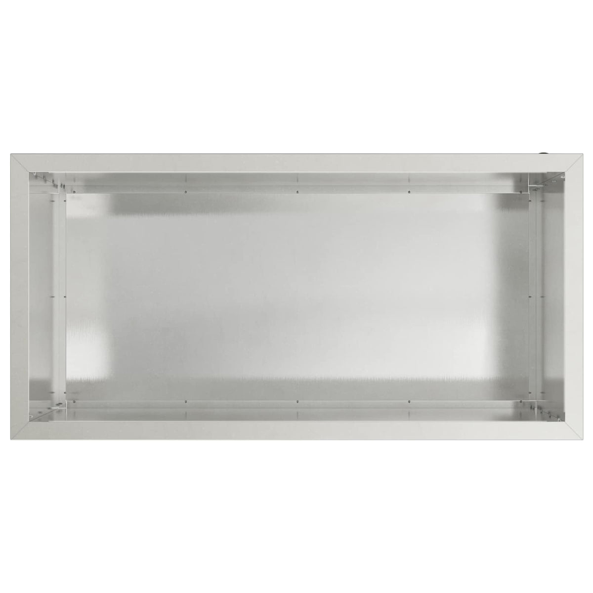 Ζαρντινιέρα κήπου με LED Ασημί 50 × 100 × 48 εκ