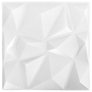Πάνελ τοίχου 48 pcs Διαμάντι Άσπρο 50 x 50 cm Φελιζόλ XPS - Pakobazaar