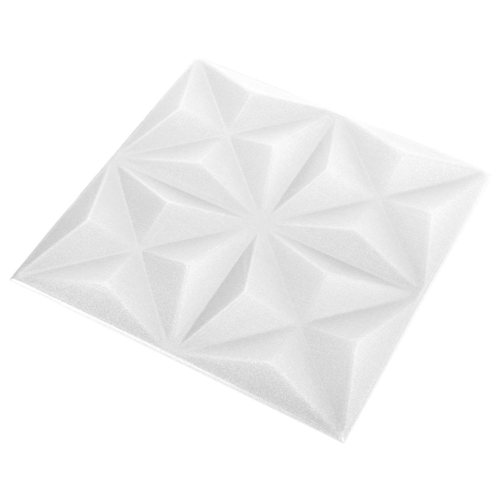 Πάνελ τοίχου 48 pcs Οριγκάμι Άσπρο 50 x 50 cm Φελιζόλ XPS - Pakobazaar